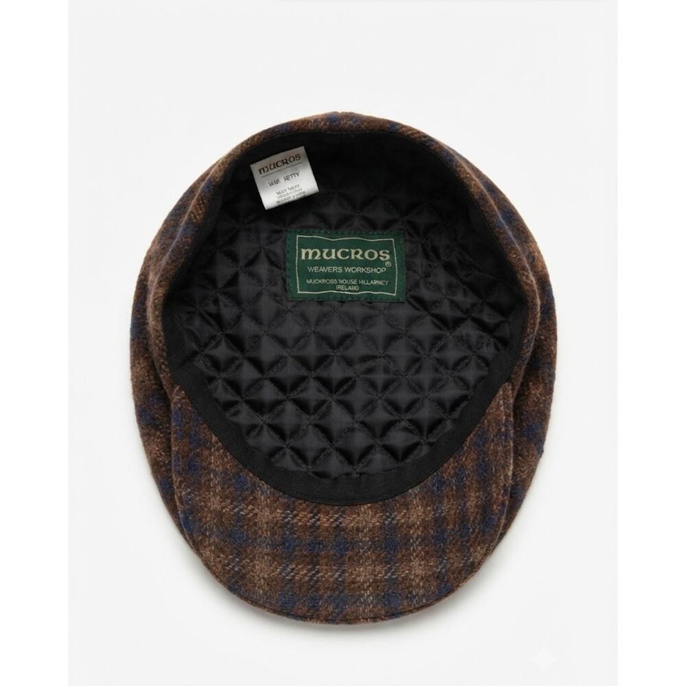Mucros Weavers Kerry Cap Traditional Irish Flat Cap 100% Wool Medium Ireland - Picture 4 of 6